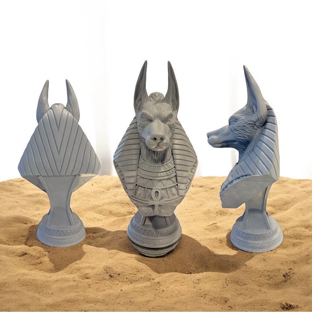 Gray Anubis Sculpture